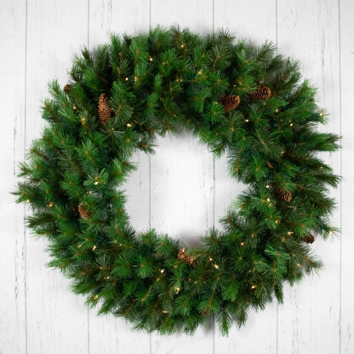Northlight Pre-lit Royal Oregon Pine Artificial Christmas Wreath - 36" - Clear Lights 7 Northlight Pre-lit Royal Oregon Pine Artificial Christmas Wreath - 36" - Clear Lights - Image 7