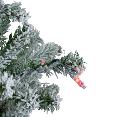 Northlight Set Of 3 Pre-Lit Flocked Alpine Artificial Christmas Trees 5' - Multi Lights 2 Northlight Set Of 3 Pre-Lit Flocked Alpine Artificial Christmas Trees 5' - Multi Lights - Image 2