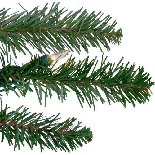 Northlight Real Touch™ Pre-Lit Grande Spruce Artificial Christmas Garland - 9' X 14" - Clear Lights 4 Northlight Real Touch™ Pre-Lit Grande Spruce Artificial Christmas Garland - 9' X 14" - Clear Lights - Image 4