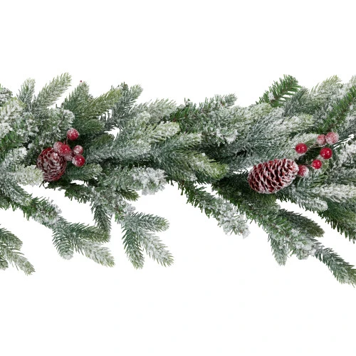Northlight Real Touch™? Flocked Snowcap Grove Fir Artificial Christmas Garland - 7' X 15" - Unlit 5 Northlight Real Touch™? Flocked Snowcap Grove Fir Artificial Christmas Garland - 7' X 15" - Unlit - Image 5