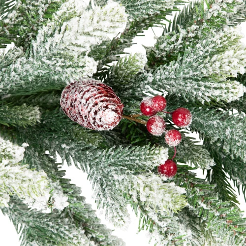 Northlight Real Touch™? Flocked Snowcap Grove Fir Artificial Christmas Garland - 7' X 15" - Unlit 6 Northlight Real Touch™? Flocked Snowcap Grove Fir Artificial Christmas Garland - 7' X 15" - Unlit - Image 6