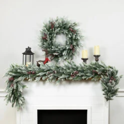 Northlight Real Touch™? Flocked Snowcap Grove Fir Artificial Christmas Garland - 7' X 15" - Unlit 10 Northlight Real Touch™? Flocked Snowcap Grove Fir Artificial Christmas Garland - 7' X 15" - Unlit -Northlight Sale Store northlight v96282 26 v96283 styled 12164.1726279112