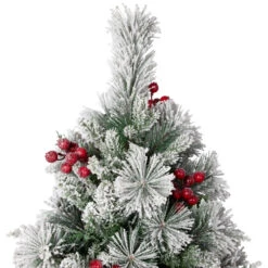 Northlight Real Touch™? Heavily Flocked Whittaker Spruce Full Artificial Christmas Tree - 5' -Unlit -Northlight Sale Store northlight v96295 02 18216.1727317577
