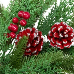 Northlight Real Touch™? Wind River Fir With Glittered Pinecones Artificial Christmas Wreath - 24" - Unlit -Northlight Sale Store northlight v96307 03 34271.1726279110
