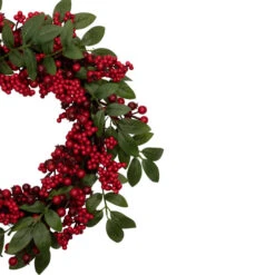Lush Berry And Leaf Artificial Christmas Wreath, 18-Inch, Unlit -Northlight Sale Store northlight vm02191 2 updated 94116.1665580044