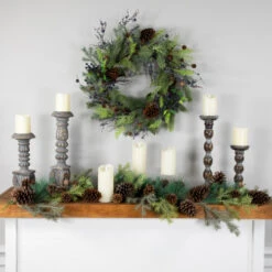 Northlight 5' X 6" Pine Cone And Cedar Artificial Christmas Garland, Unlit -Northlight Sale Store northlight vm89279 styled 62297.1691161227