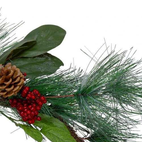 Northlight Real Touch™? Mixed Pine And Berries Artificial Christmas Garland - 5' X 6" - Unlit 3 Northlight Real Touch™? Mixed Pine And Berries Artificial Christmas Garland - 5' X 6" - Unlit - Image 3