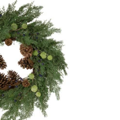 Northlight Pinecones And Blueberries Artificial Christmas Wreath, 28-Inch, Unlit -Northlight Sale Store northlight vm92761 2 updated 95747.1659734619