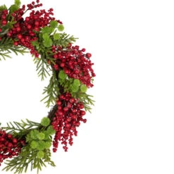 Northlight Red Berry And Frosted Pine Christmas Wreath, 28-Inch, Unlit -Northlight Sale Store northlight vm92764 2 77823.1659734622