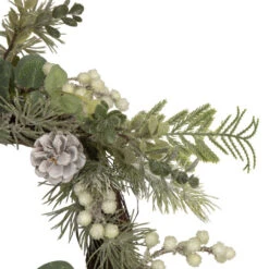 White Berry, Eucalyptus And Pinecone Christmas Wreath, 20-Inch, Unlit -Northlight Sale Store northlight vm92781 3 81602.1659734622
