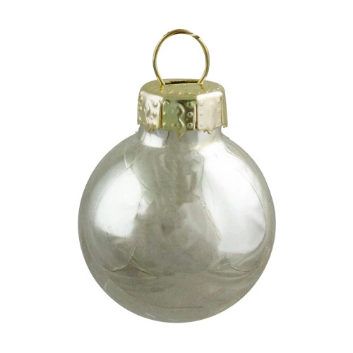 24ct Shiny And Matte Champagne Gold Glass Ball Christmas Ornaments 1" (25mm) 3 24ct Shiny And Matte Champagne Gold Glass Ball Christmas Ornaments 1" (25mm) - Image 3