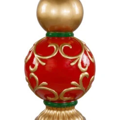 Northlight Commercial Size Ball Finial Christmas Decoration 48" - Gold And Red -Northlight Sale Store northlight xe97173 03 71560.1726279107