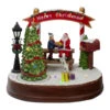 Northlight Lighted "Merry Christmas" Winter Scene With Music And A Turning Tree - 8"