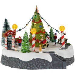 Northlight Animated And Musical Ice Skaters Christmas Scene LED Lighted Village Display - 9" -Northlight Sale Store northlight xh99393 3 75702.1701793921