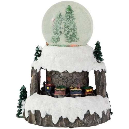 Northlight LED Lighted Animated And Musical Christmas Snowman And Train Snow Globe - 9.25" 5 Northlight LED Lighted Animated And Musical Christmas Snowman And Train Snow Globe - 9.25" - Image 5
