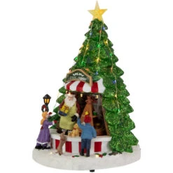 Northlight LED Lighted Animated And Musical Santa's Toy Shop Christmas Village Display - 13" -Northlight Sale Store northlight xh99396 2 65088.1701793919