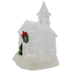 LED Lighted Icy Crystal Glitter Snow Globe Christmas House - 9" 10 LED Lighted Icy Crystal Glitter Snow Globe Christmas House - 9" -Northlight Sale Store northlight y92098 3 89472.1661885704