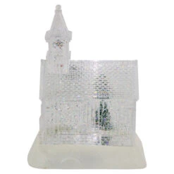 LED Lighted Icy Crystal Glitter Snow Globe Christmas House - 9" 11 LED Lighted Icy Crystal Glitter Snow Globe Christmas House - 9" -Northlight Sale Store northlight y92098 4 18909.1661885704