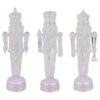 LED Lighted Icy Crystal Nutcracker Christmas Figures - 7.5" - Multicolor Lights -Set Of 3