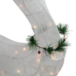 Northlight 51" Lighted White Reindeer With Sleigh Christmas Decoration -Northlight Sale Store northlight y93946 4 39370.1680285445