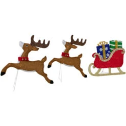 Northlight 59" Lighted Reindeer With Sleigh Christmas Decoration -Northlight Sale Store northlight y93952 2 19710.1701451602