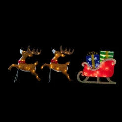 Northlight 59" Lighted Reindeer With Sleigh Christmas Decoration -Northlight Sale Store northlight y93952 on20black 1 88859.1701451602