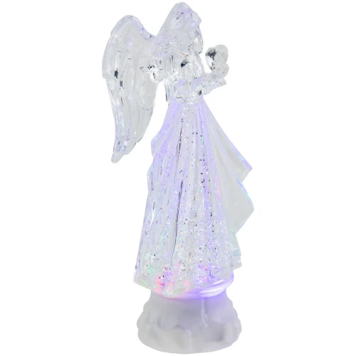 Northlight LED Lighted Acrylic Angel Christmas Snow Globe - 8.75" 3 Northlight LED Lighted Acrylic Angel Christmas Snow Globe - 8.75" - Image 3