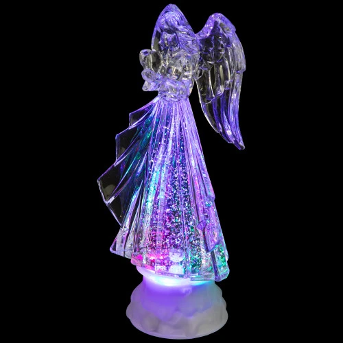 Northlight LED Lighted Acrylic Angel Christmas Snow Globe - 8.75" 4 Northlight LED Lighted Acrylic Angel Christmas Snow Globe - 8.75" - Image 4