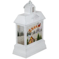 LED Lighted Santa's Sleigh Christmas Lantern Snow Globe - 10" -Northlight Sale Store northlight y94775 03 75059.1696522478