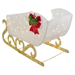 Northlight 48" LED Lighted Glitter Reindeer With Sleigh Outdoor Christmas Decoration -Northlight Sale Store northlight ye92351 4 06616.1665611636