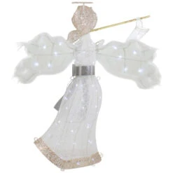 36" LED Lighted Lace Angel With Flute Outdoor Christmas Decoration -Northlight Sale Store northlight ye92352 2 15124.1665611637