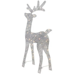Northlight LED Lighted Glitter Reindeer Outdoor Christmas Decoration - 39.5" - Warm White -Northlight Sale Store northlight ye92355 2 91767.1665260824