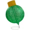 Northlight LED Lighted Twinkling Commercial Outdoor Tinsel Onion Christmas Ornament - 38" - Green