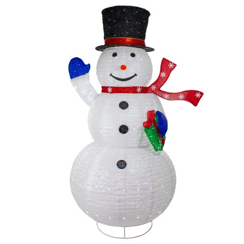 Northlight LED Lighted Iridescent Twinkling Snowman Outdoor Christmas Decoration - 71" 1 Northlight LED Lighted Iridescent Twinkling Snowman Outdoor Christmas Decoration - 71"