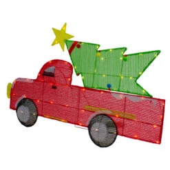 Northlight 36" LED Lighted Red Truck With Christmas Tree Outdoor Decoration 11 Northlight 36" LED Lighted Red Truck With Christmas Tree Outdoor Decoration -Northlight Sale Store northlight ye92366 3 69632.1637152438