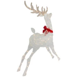 Northlight 56" LED Lighted Reindeer With Glitter Bow Outdoor Christmas Decoration -Northlight Sale Store northlight ye92370 2 10946.1665611636