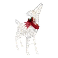 Northlight 35" LED Lighted Standing Reindeer With Bow Outdoor Christmas Decoration -Northlight Sale Store northlight ye92371 2 40045.1702056330