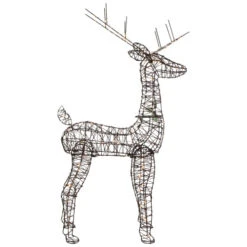 Northlight 45.5" LED Lighted Rattan Deer Outdoor Christmas Decoration -Northlight Sale Store northlight ye93926 4new 79560.1662056459