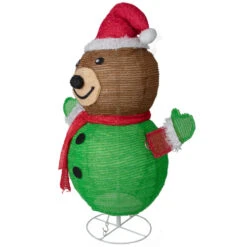 25" Pop-up Bear Wearing Santa Hat Outdoor Christmas Decoration -Northlight Sale Store northlight ye93930 3 45252.1661968472