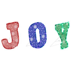 Northlight 14" LED Lighted Traditional Colored 'Joy' Outdoor Christmas Decoration -Northlight Sale Store northlight ye93939 2 13006.1702056330