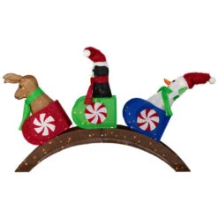 Northlight Lighted Winter Friends Christmas Coaster Outdoor Decoration - 4.5' - LED Warm White -Northlight Sale Store northlight ye95940 01 97992.1724462599