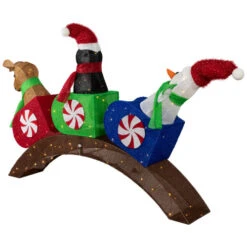 Northlight Lighted Winter Friends Christmas Coaster Outdoor Decoration - 4.5' - LED Warm White -Northlight Sale Store northlight ye95940 03 12815.1724462600