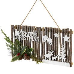 Northlight 16" Rustic "Merry Christmas" Wall Sign