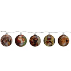 Northlight Set Of 5 Norman Rockwell Glass Christmas Disc Lights -Northlight Sale Store northlight yl93421 2 23799.1661887121