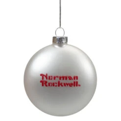 Northlight 3" Norman Rockwell 'Filling The Stockings' Glass Christmas Disc Ornament -Northlight Sale Store northlight yl934 back 06706.1645750079