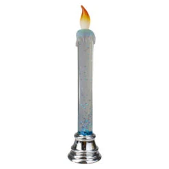 Northlight Glittered LED Flameless Christmas Candle - 9.25"