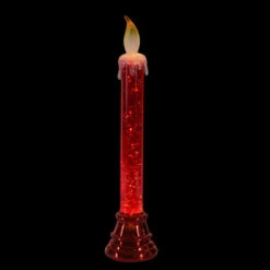 Northlight LED Glittered Flameless Christmas Candle Lamp - 9.25" - Red -Northlight Sale Store northlight ys27572 2 03887.1664639372