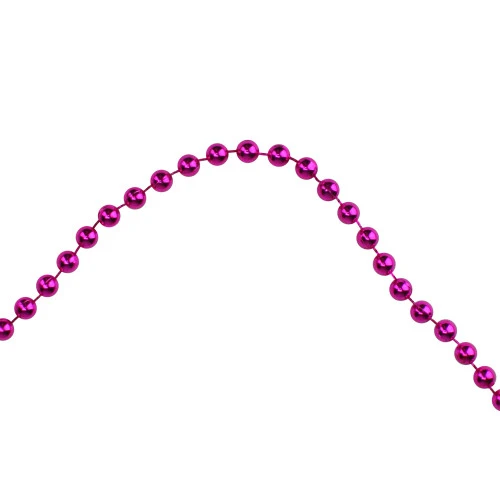 Northlight 15' Shiny Metallic Pink Beaded Christmas Garland, Unlit 5 Northlight 15' Shiny Metallic Pink Beaded Christmas Garland, Unlit - Image 5