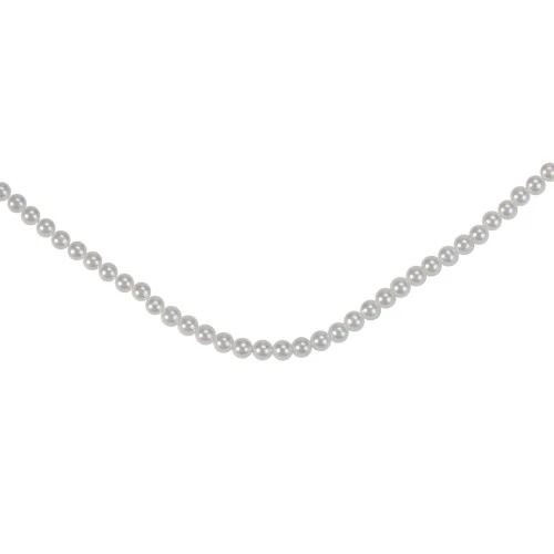 Northlight 15' X .25" White Pearl Beaded Christmas Garland 1 Northlight 15' X .25" White Pearl Beaded Christmas Garland