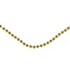 Northlight 66' Metallic Gold Beaded Christmas Garland - Unlit